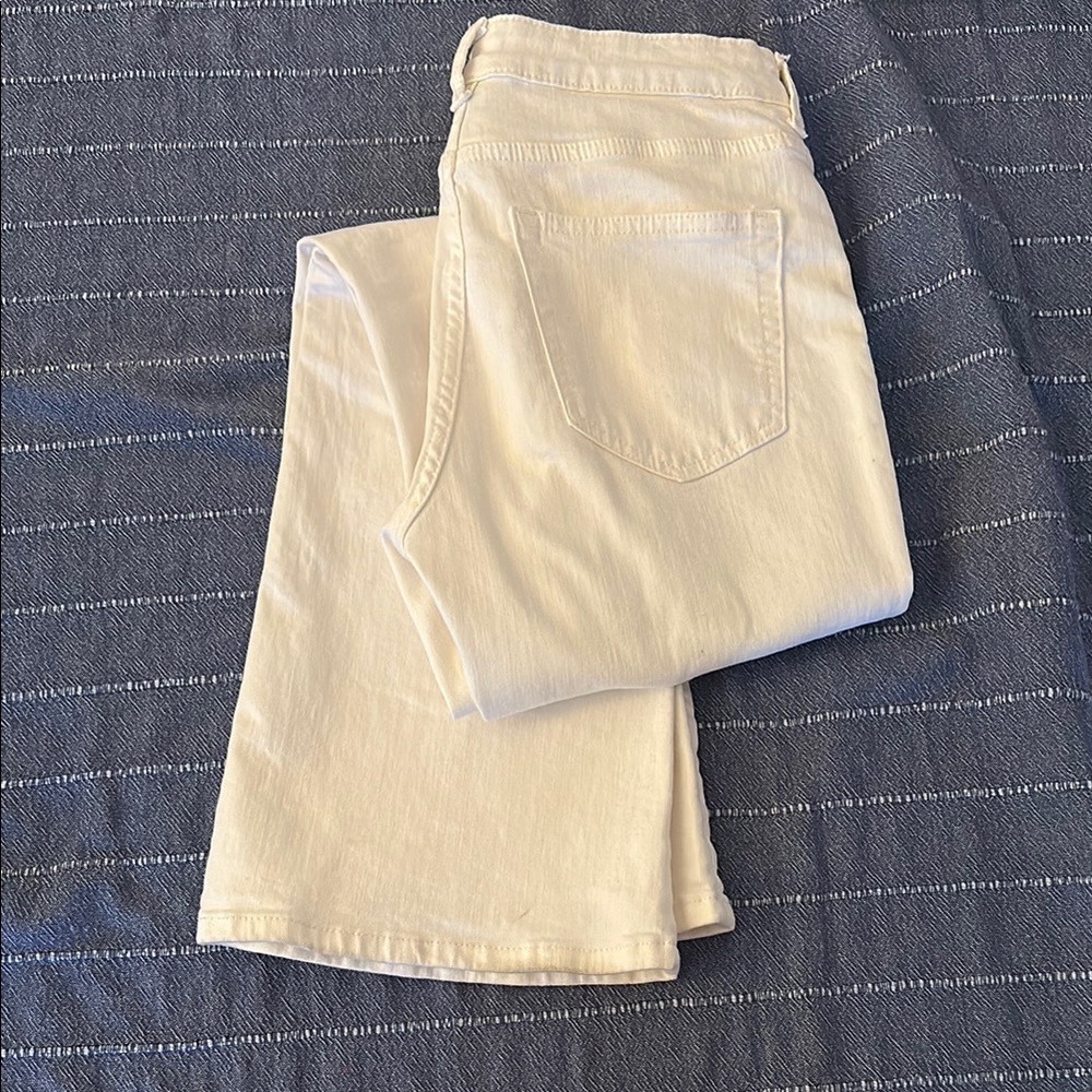 H&M White Flare Wide Leg Jeans